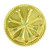 Hero's Pride 15/16 in. Deputy Chief 4-Crossed Bugle Insignia with 2-Posts & Clutch Back, Gold Plate