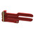 S&H 1 in. - 1-1/2 in. Hose Clamp for Single Jacket Hose, Powder Coated Red