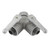 C & S Supply 1 1/2 in. NHF x 2-1 in. NPSHM Forestry Wye Valve