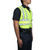 Blauer Hi-Vis Yellow Zip-Front Breakaway Safety Vest, Facing Front Right Angle