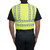 Blauer Hi-Vis Yellow Zip-Front Breakaway Safety Vest, Back