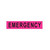 Dicke Reflective Pink Velcro Overlay Patch: Emergency