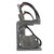 Zico Vertical Hard Suction Sleeve Mount with 2 10 ft. Split Trays, Side View