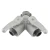 C & S Supply 1 in. NHF x 2-1 in. NHM Lightweight Forestry Wye Valve (NPSH Model Shown, Actual Product is NH Model)