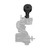 HEN Nozzles Titan Elite Electronic Blade Nozzle, 1.5NH, 45 GPM, Head On View