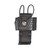 Aker Universal Radio Holder for Motorola XTS 3000, Black Basketweave with Chrome Snap