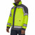 Blauer B.DRY XP Colorblock Emergency Response Jacket with Softshell Fleece Jacket Liner Hi Vis Yellow Navy 2