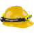 Nightstick DICATA IS Low-Profile Dual-Light Headlamp, on helmet side view