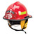 MSA Cairns 660C Metro Composite Fire Helmet, red with defender visor