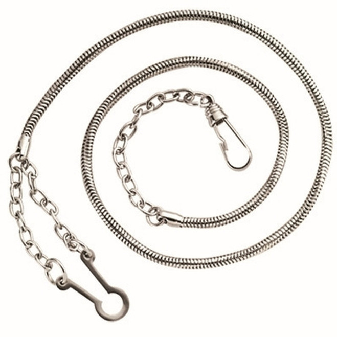 Hero's Pride Whistle Chain with Button Hook nickel