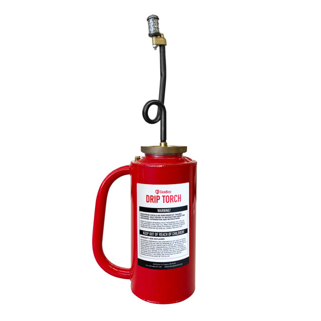 CrewBoss Red Drip Torch with Double Bottom