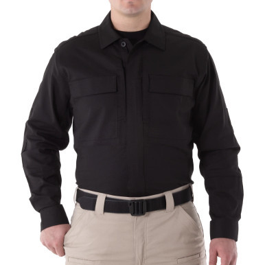 First Tactical Men's V2 BDU Long Sleeve Shirt Black 1