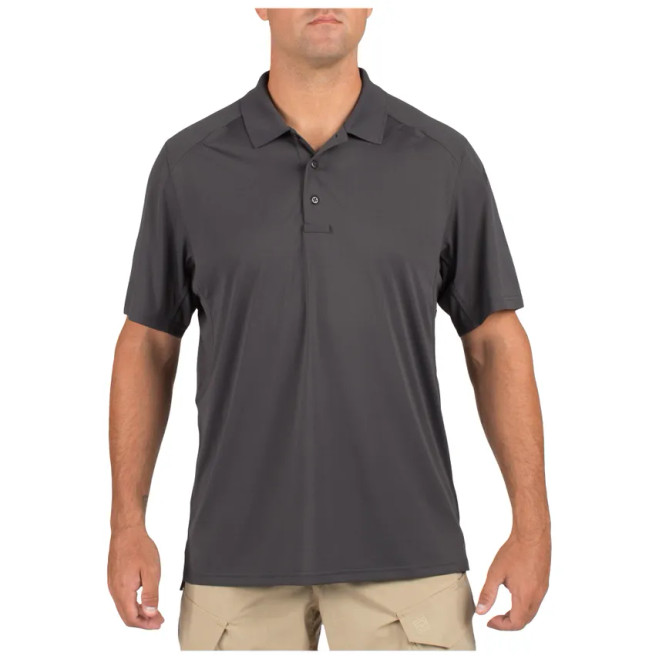 5.11 Tactical Helios Short Sleeve Polo Charcoal Gray 1