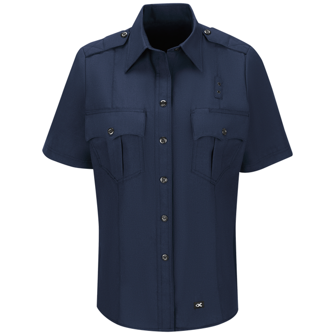 Workrite Women's Classic Fire Officer Short Sleeve Shirt Navy 1