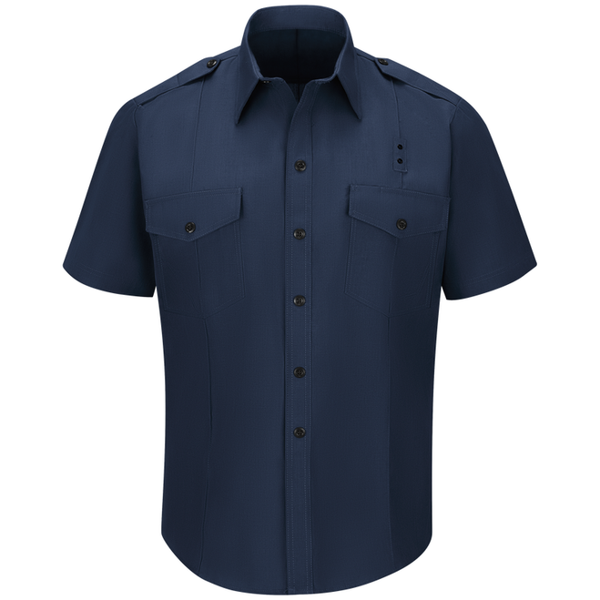 Workrite Men's Non-FR 100% Cotton Short Sleeve Fire Chief Shirt 1