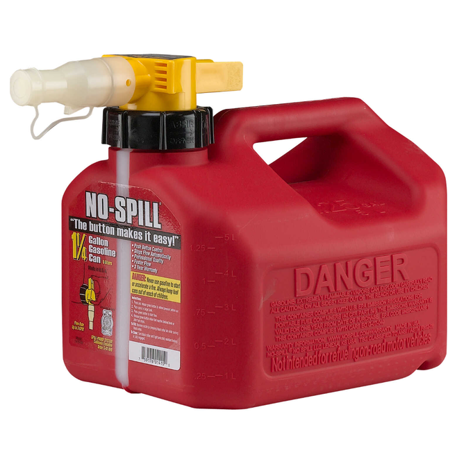 No-Spill CARB Compliant Gasoline Can, 1.25 Gallon