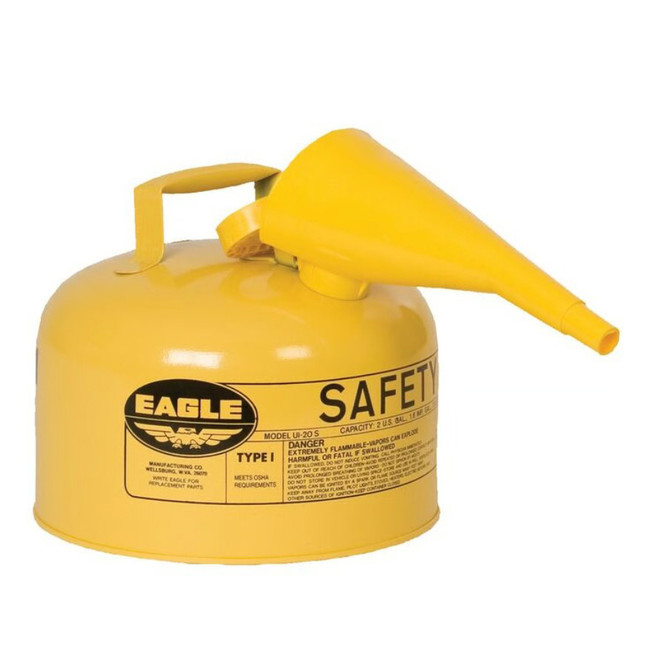 Eagle 2.5 Gal. Yellow Steel Diesel Safety Can