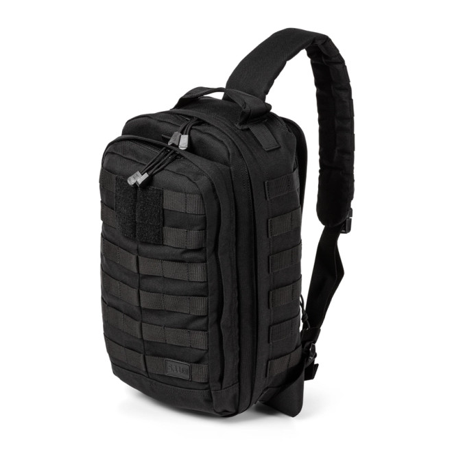 5.11 Tactical RUSH MOAB 8 Sling Pack 13L Black, Front Facing Left