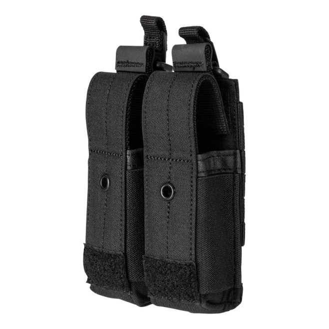5.11 Tactical Flex Double Pistol Mag Cover Pouch Black, Front Facing Left