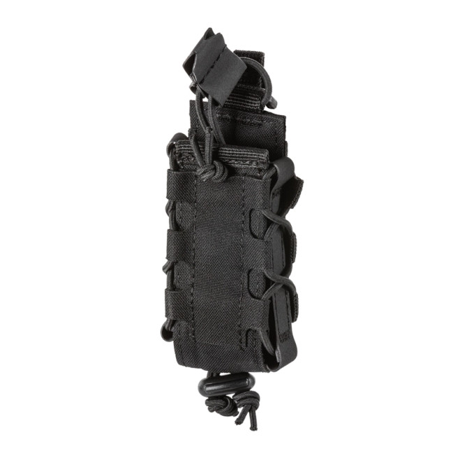 5.11 Tactical Flex Single Pistol Mag Multi Pouch Black, Front Facing Left