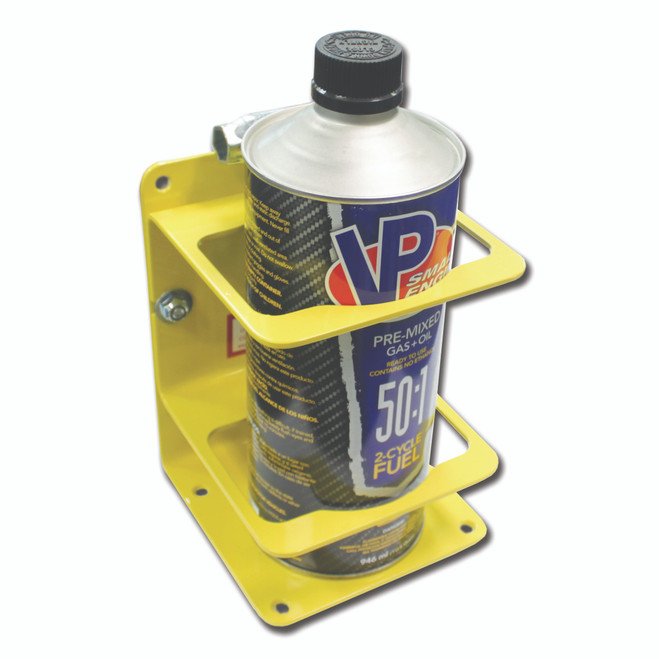 Ziamatic Yellow Premix Can Holder, Quart Size, Shown with Bottle (Bottle not included)