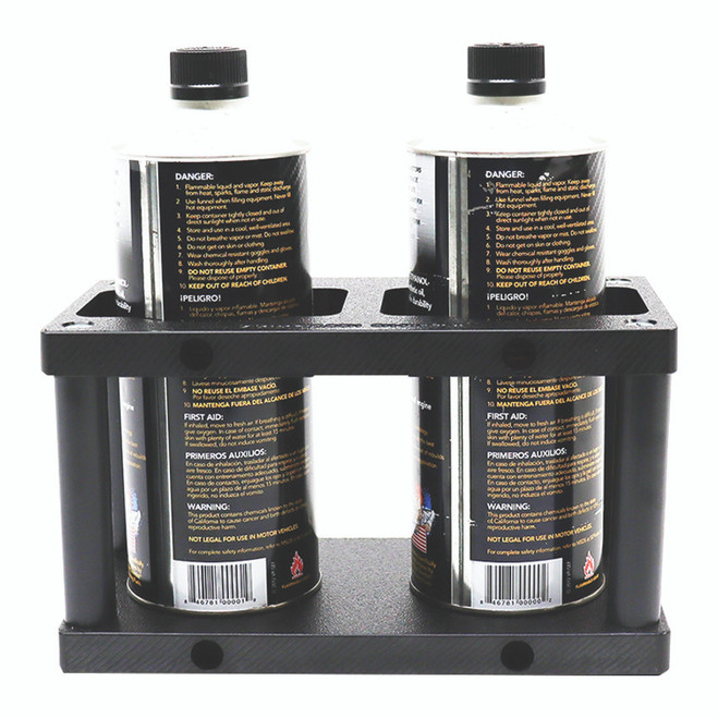 Ziamatic Double Black Quic-Mount Premixed Holder, Shown with Bottles (Bottles not included)