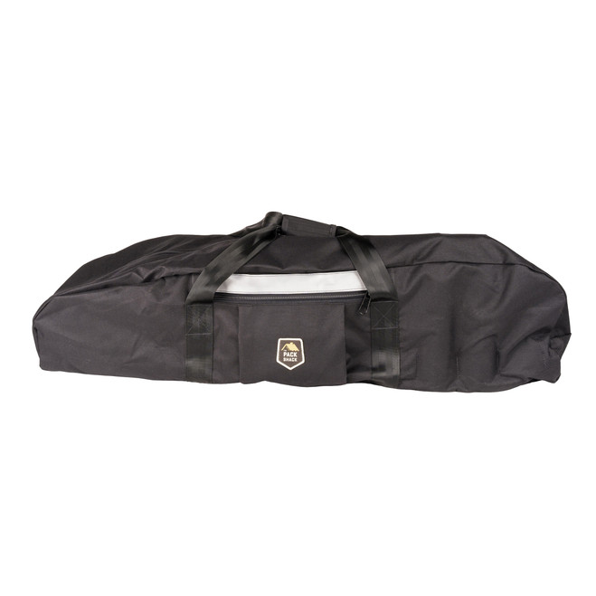 Pack Shack Black Single Saw Bag, Shown Closed