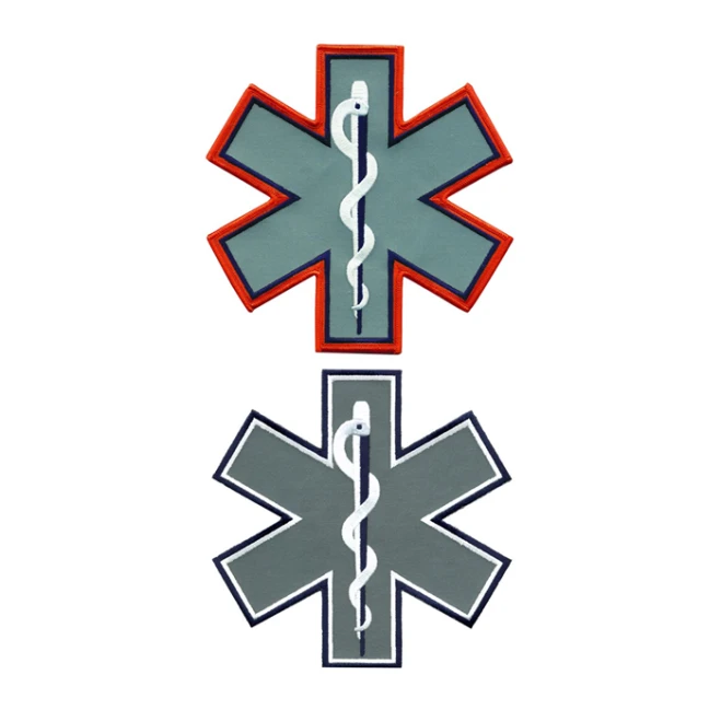 Hero's Pride Star of Life Reflective Shoulder Back Patch