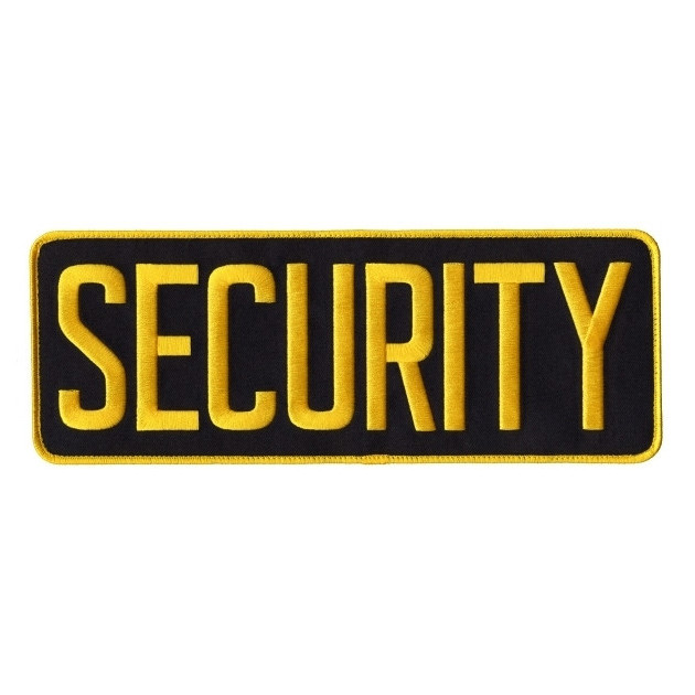 Hero's Pride Security Back Patch, Medium Gold / Midnight Navy
