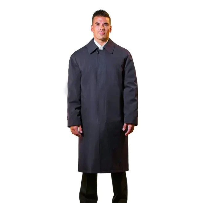 Anchor Uniform Canterbury Single Breasted Trench Coat, Navy