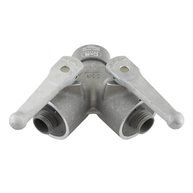 C & S Supply 1 1/2 in. NHF x 2-1 in. NPSHM Forestry Wye Valve
