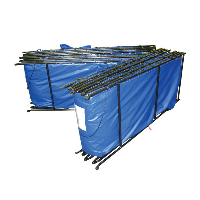 Husky Aluminum Double Folding Frame Tank, Blue