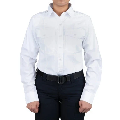 First Tactical Women's PDU Long Sleeve Shirt - PFAS, White