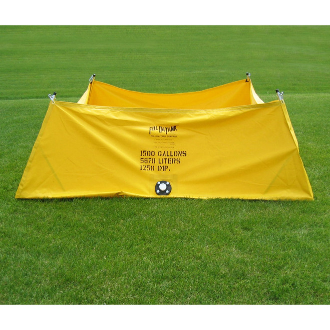 Fol-Da-Tank Type 1 ROL-LA-TANK with Flange, Yellow
