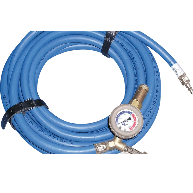 Vetter Blue Inflation Hose, 32 ft., 21.75 PSI