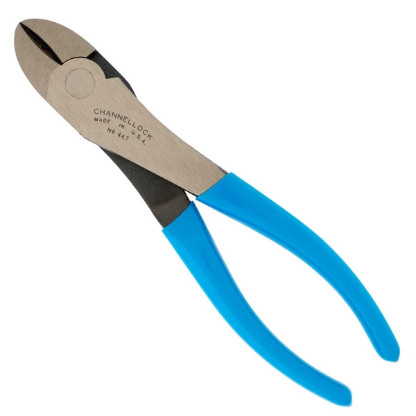 Channellock 7.75 in. High Leverage Curved Diagonal Cutting Pliers 447 1