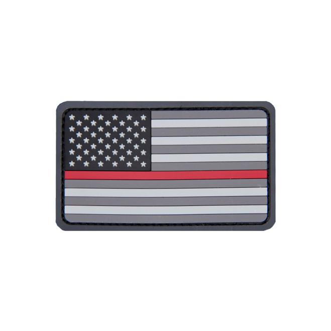 Mil-Spec Monkey U.S. Flag PVC Thin Red Line Patch 759 MIL-SPEC MONKEY at Curtis - Tools for Heroes