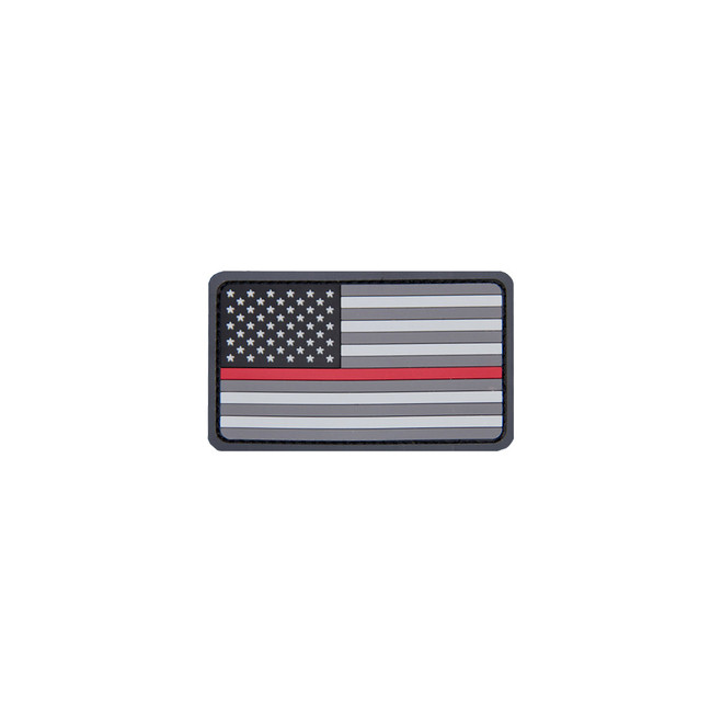 Mil-Spec Monkey Mini U.S. Flag PVC Thin Red Line Patch 760 MIL-SPEC MONKEY at Curtis - Tools for Heroes