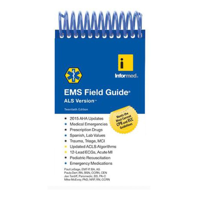 EMS Field Guide, ALS Version, 20th Edition 1230-20 J&B PUB at Curtis - Tools for Heroes
