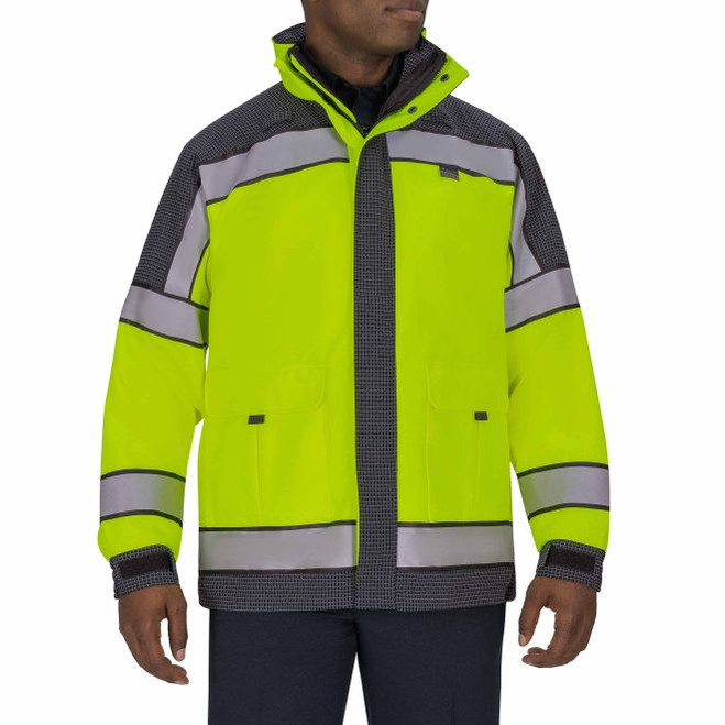 Blauer GORE-TEX Colorblock Emergency Response Jacket Hi Vis Yellow Navy 1
