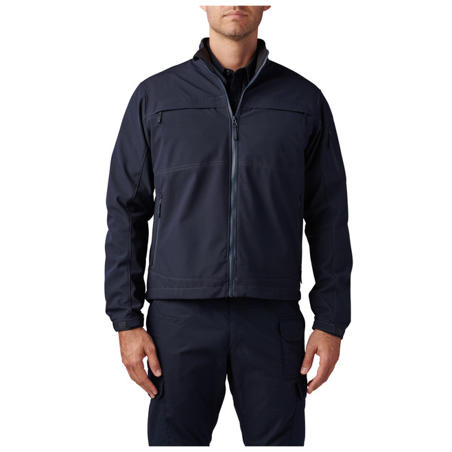 5.11 Tactical Chameleon Softshell 2.0 Jacket, Dark Navy front view