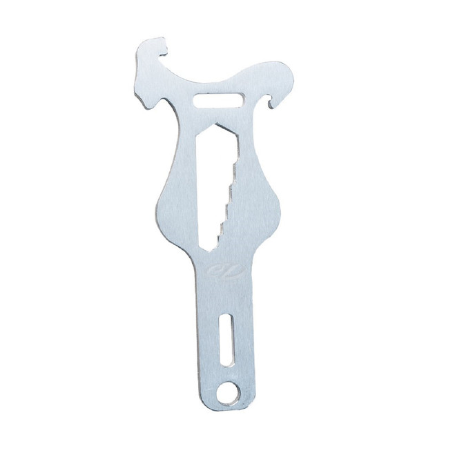 ezSpanner Mini-Goat Pocket Tool, Silver front view