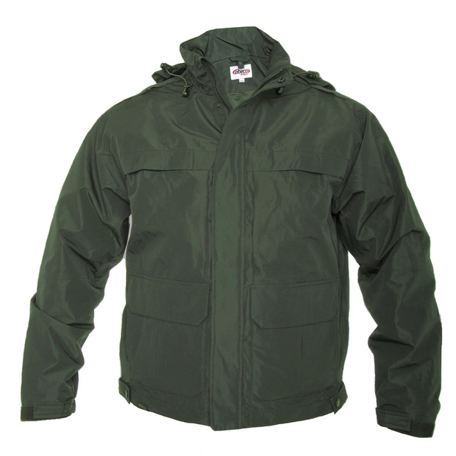 Elbeco Shield Duty Jacket, od green front view