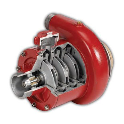 WATERAX 4-Stage High Pressure Pump End with Sealed Bearing, View 1