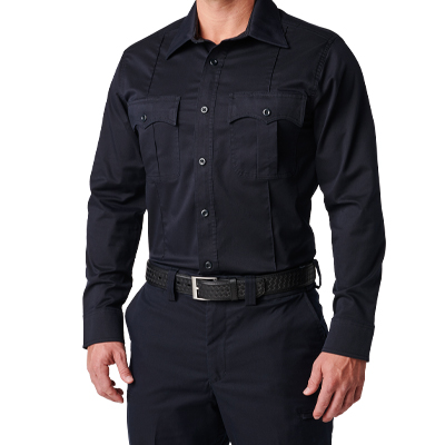 5.11 Tactical Stryke Class A PDU Twill Long Sleeve Shirt - Midnight Navy