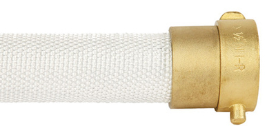 North American Fire Hose: Rack Hose - White