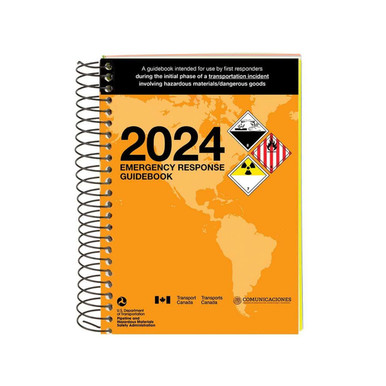 Emergency Response Guidebook (ERG), 2024 Edition - Spiral Bound Pocket Size