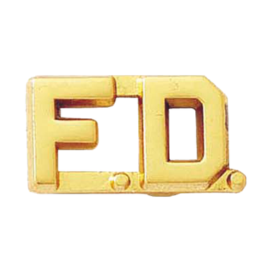 Blackinton F.D. Fire Department Polished Letters | Curtis