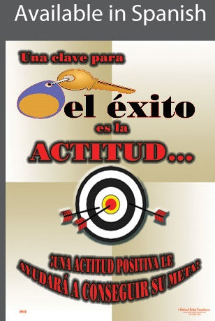 Key To Success Is Attitude Poster - SPANISH