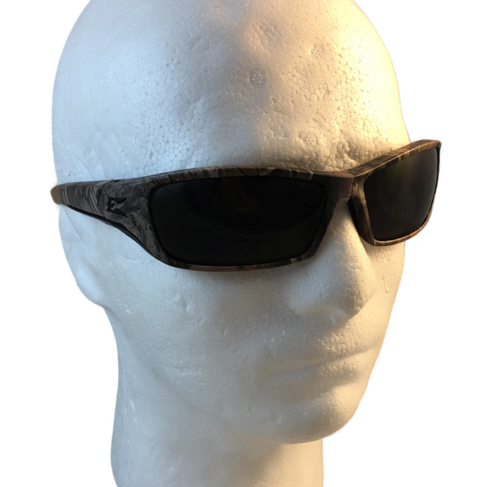 Edge Reclus Forest Camouflage Safety Glasses w/ Smoke Lens